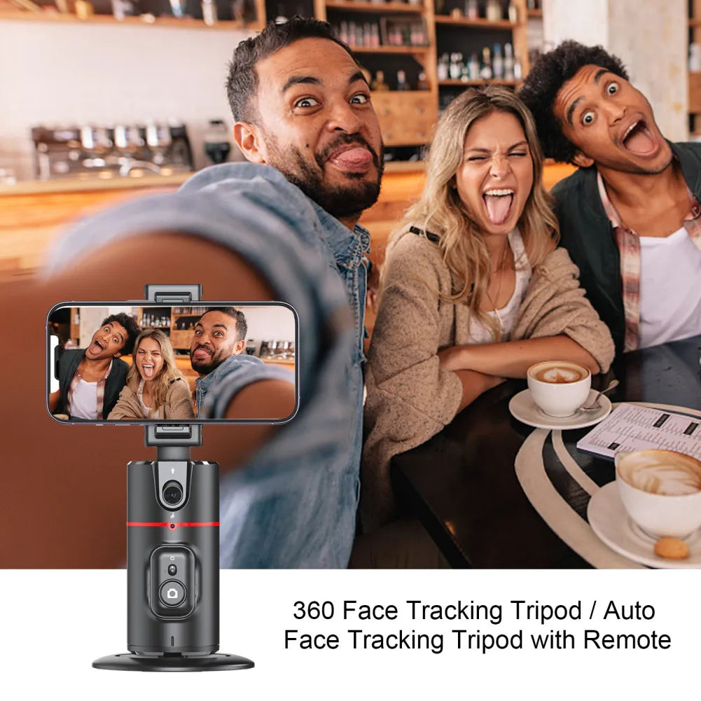❤Auto Face Tracking Recognition Tripod ❤ 360°Rotation Gimbals Mount Rechargeable Tracking Tripod